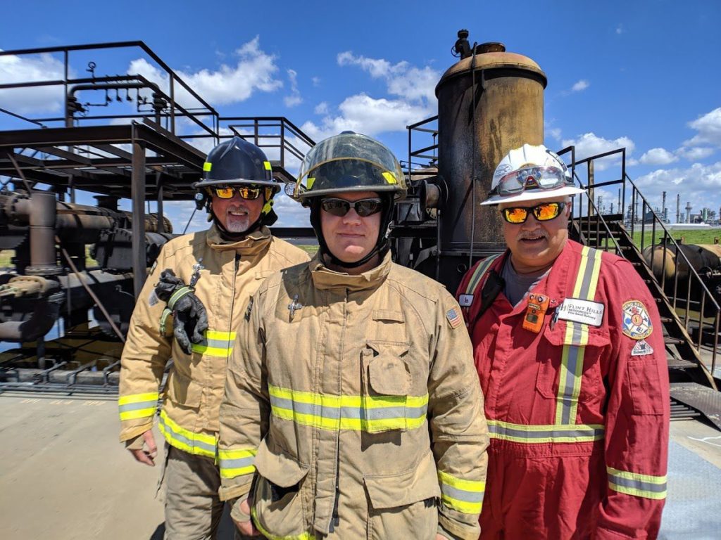 Image of Area firefighters receive industrial fire training