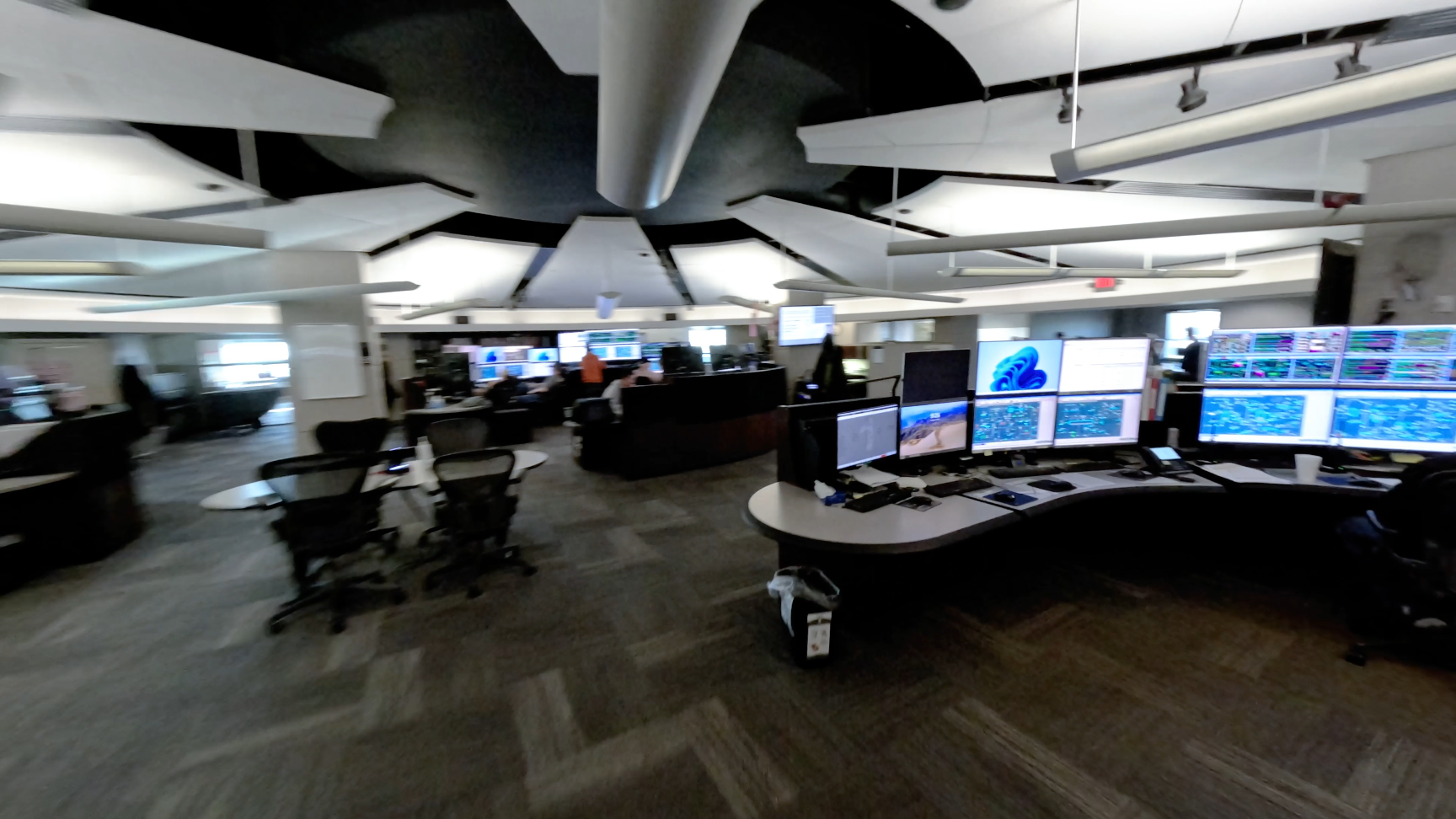 Inside the Pine Bend refinery control room